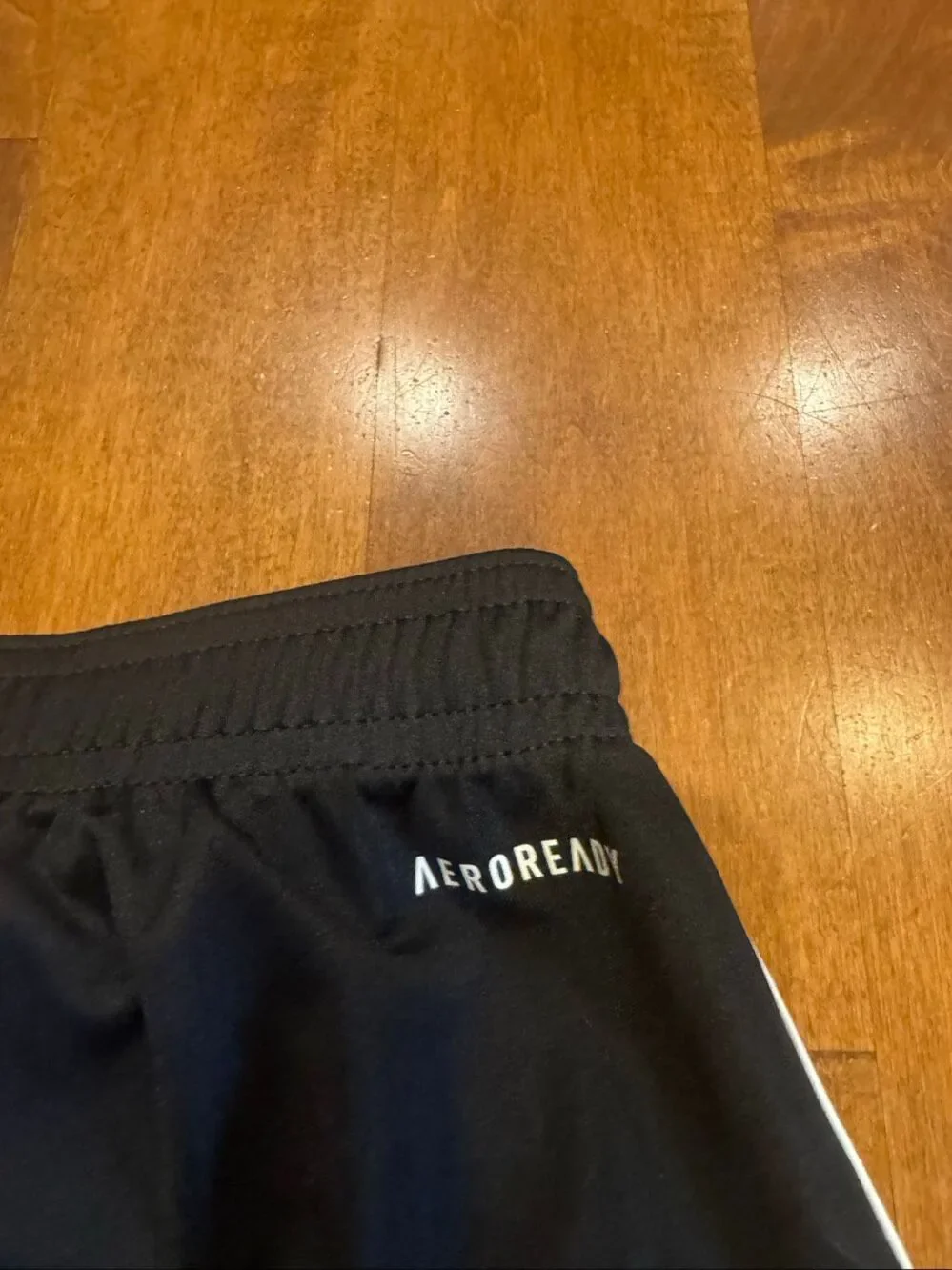 Adidas Mens XL AEROREADY Soccer Shorts Black White 3 Stripe Athletic